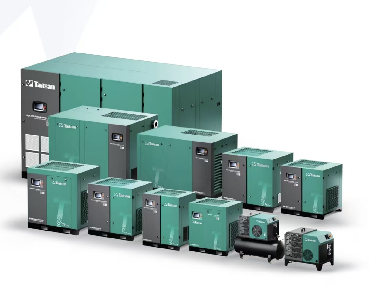 Industrial air compressor range